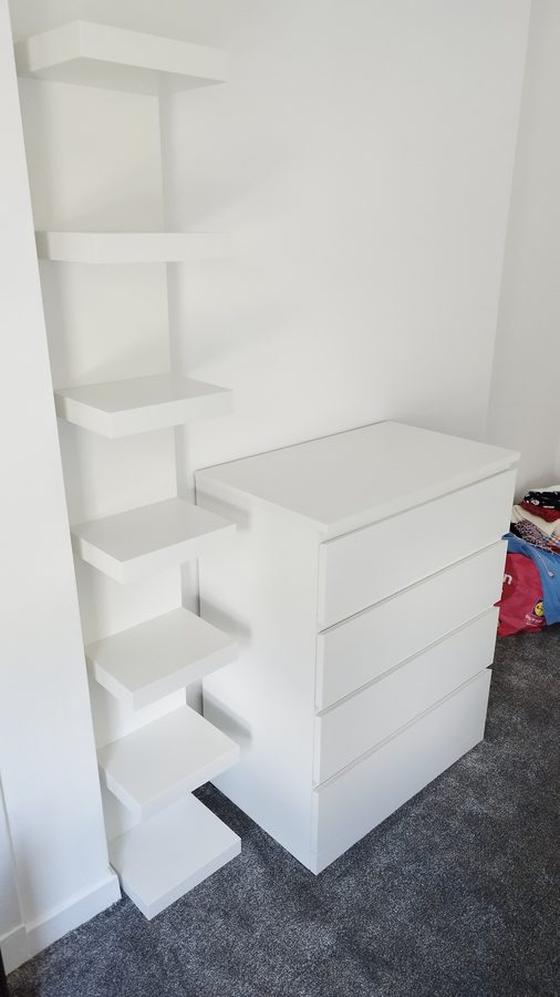 MALM with matching shelf